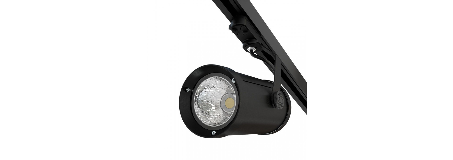 Акцент 20 Р CRI80 3000К 25° RAL9005 Муар Трековый шинопровод