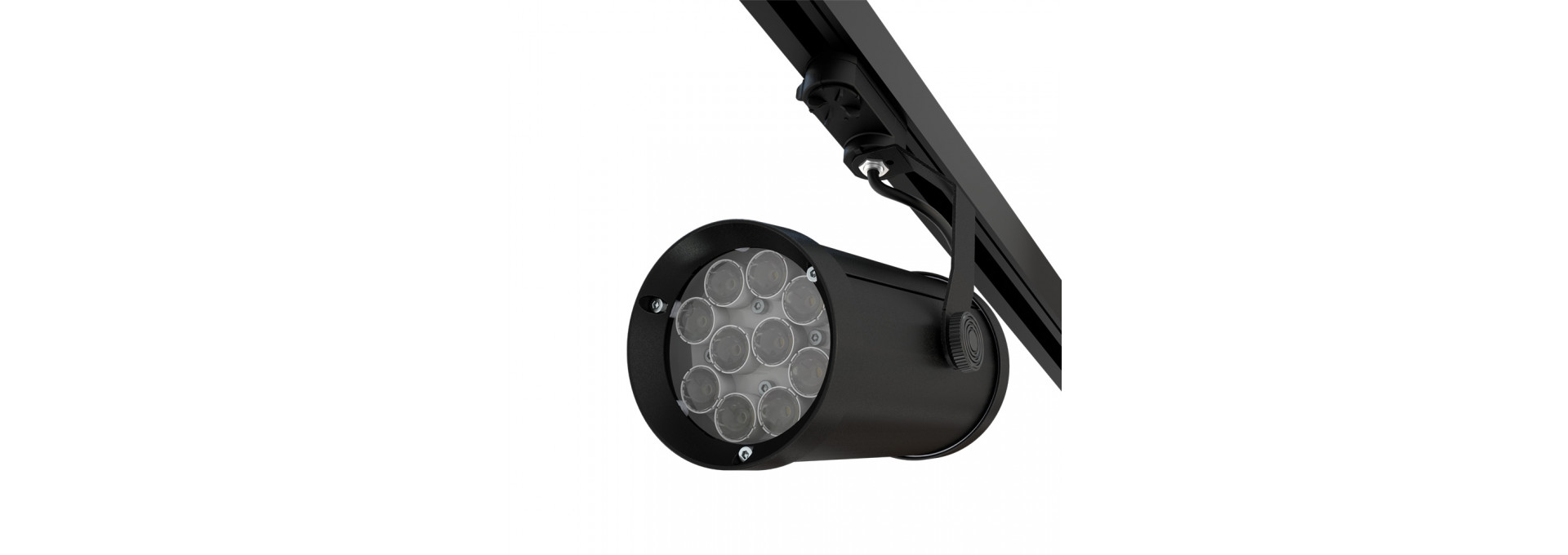 Акцент Трек 30 CRI80 4000К 50° RAL9005 Муар