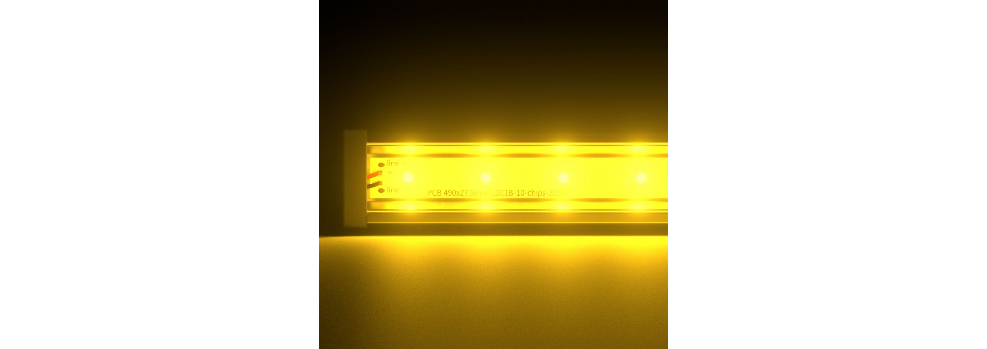 Барокко 20 1000мм Янтарный Закаленное стекло