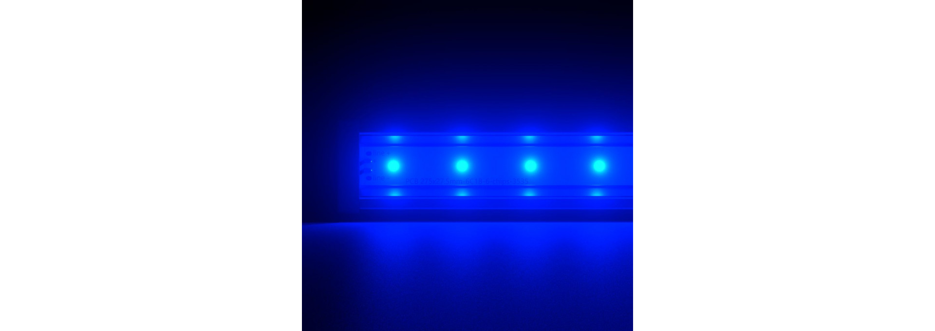 Барокко 24 1200мм Синий Закаленное стекло