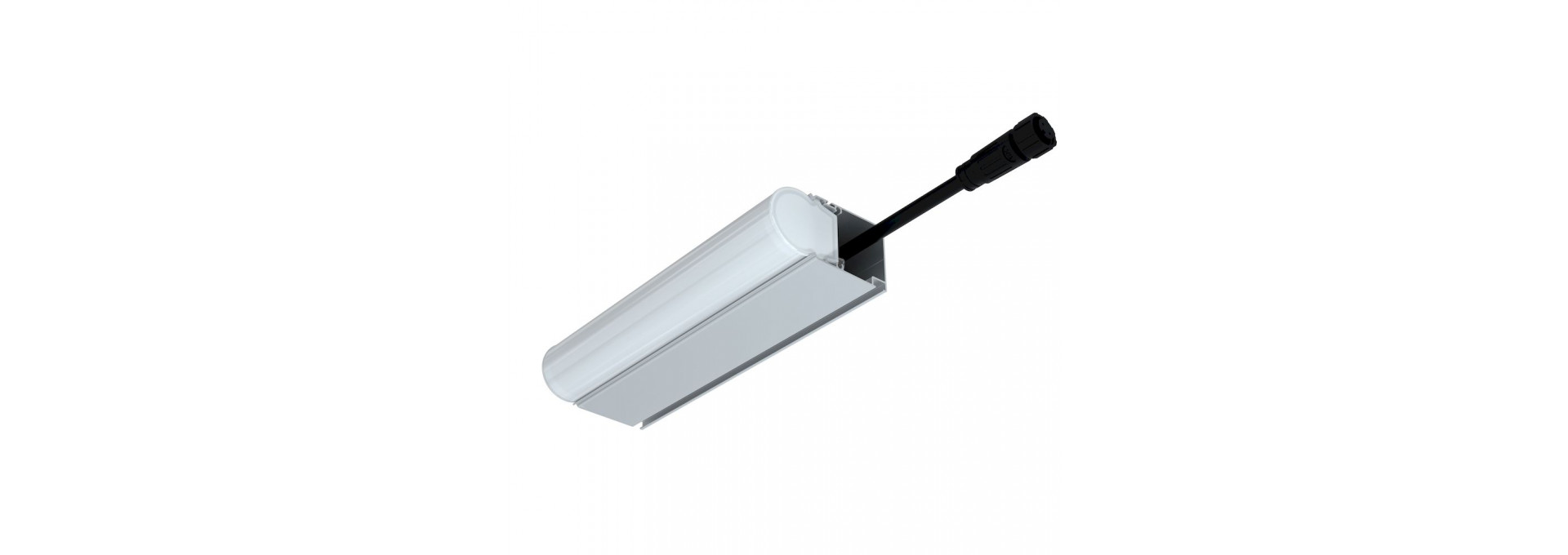 Модерн v2.0 1 180мм (6Вт/м) 24В DC CRI80 3000К Опал (Профиль, транзитное штепсельное соединение)