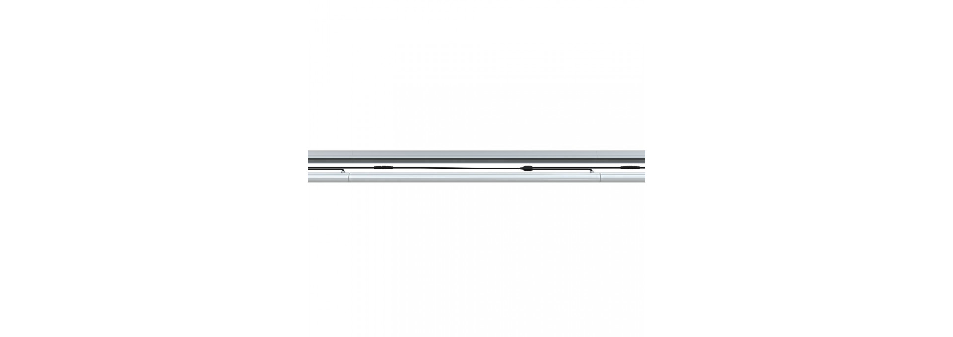 Модерн v2.0 1 345мм (3Вт/м) 24В DC CRI80 5000К Опал (Профиль, козырек, транзитное штепсельное соединение)