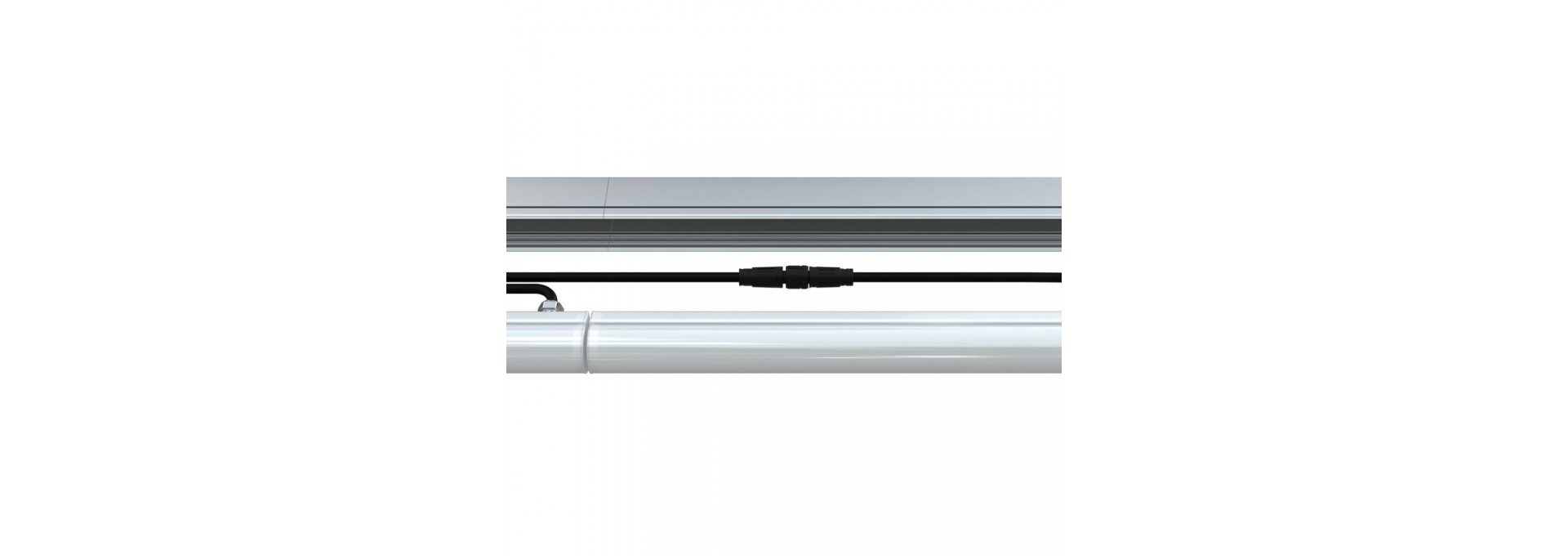 Модерн v2.0 2 675мм (3Вт/м) 24В DC CRI80 4000К Опал (Профиль, транзитное штепсельное соединение)