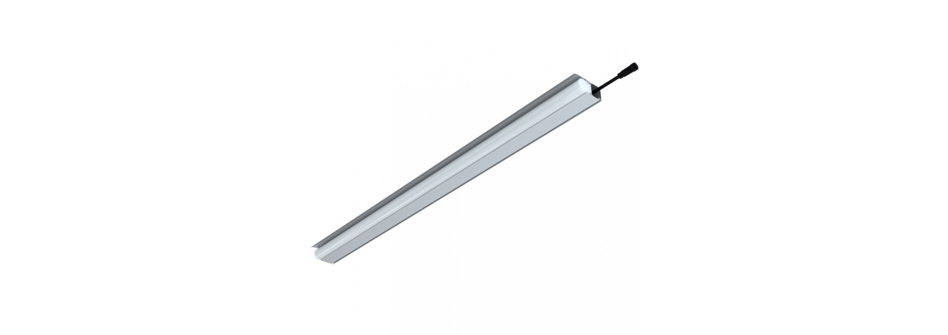 Модерн v2.0 6 1000мм (6Вт/м) 48В DC CRI80 4000К Опал (Профиль, козырек, транзитное штепсельное соединение)