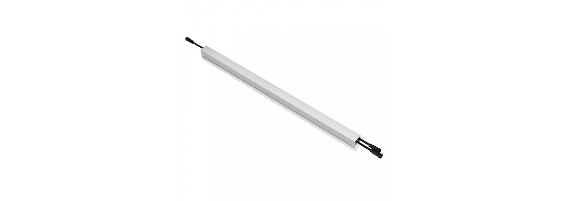 Модерн v2.0 13 750мм (18Вт/м) 24В DC 6 пикс. RGBW DMX CRI80 3000К Опал (Профиль, транзитное штепсельное соединение)