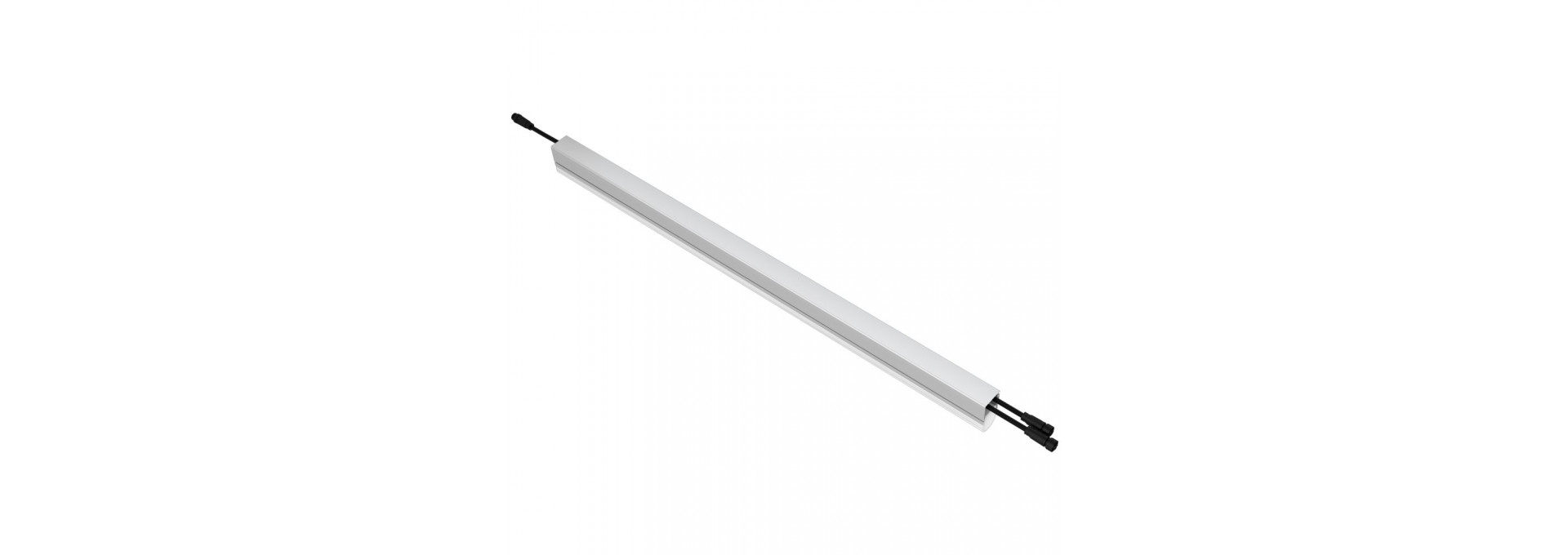 Модерн v2.0 14 800мм (18Вт/м) 48В DC 1 пикс. RGBW DMX CRI80 5000К Опал (Профиль, транзитное штепсельное соединение)