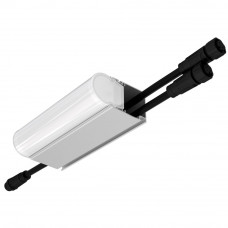 Модерн v2.0 2 130мм (18Вт/м) 24В DC 1 пикс. RGBW DMX CRI80 4000К Опал (Профиль, транзитное штепсельное соединение)