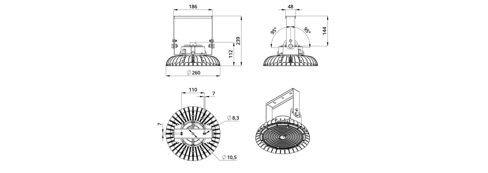 Опция. Профи Лайт. Крепление на кронштейн