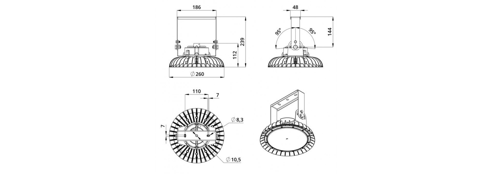 Опция. Профи Лайт. Крепление на кронштейн