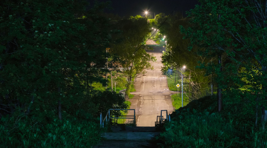 Александровск-Сахалинский: освещение городских улиц