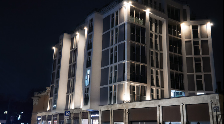 Архитектурная подсветка жилого дома