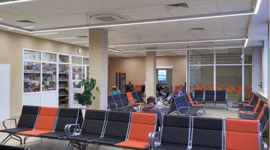 Автовокзал г. Кирова: освещение зоны ожидания