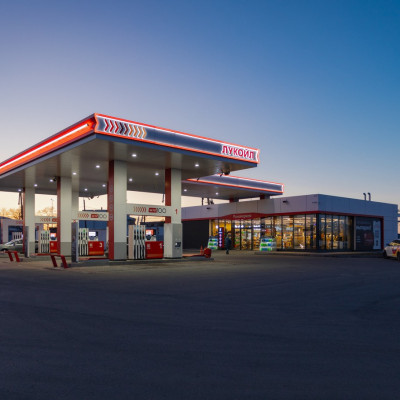 АЗС «Лукойл»: замена освещения