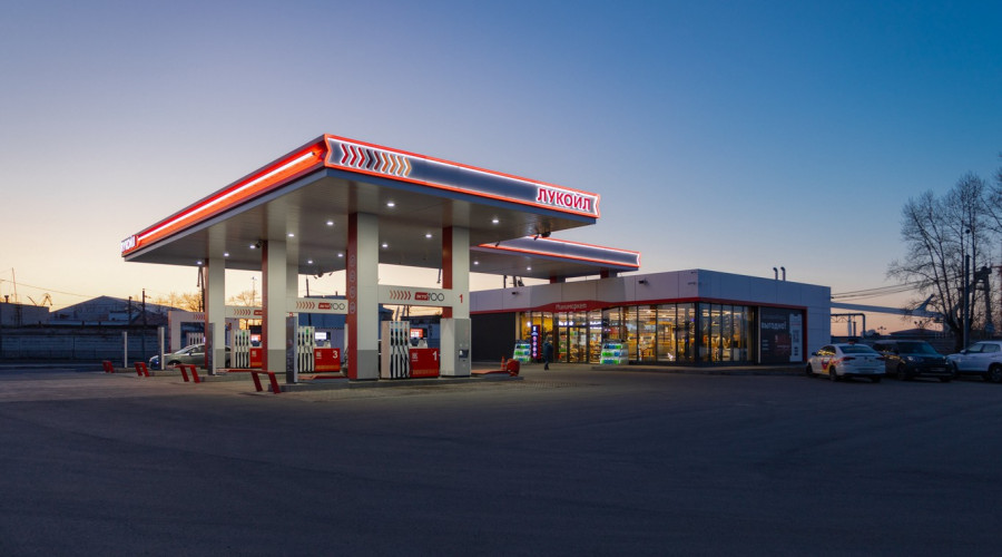 АЗС «Лукойл»: замена освещения