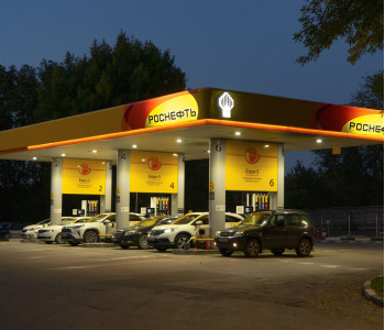 АЗС «Роснефть»: замена светильников с лампами ДРЛ 
