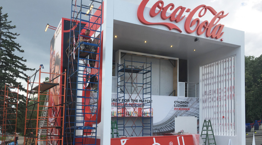 Стенд Coca-Cola в г. Калининград