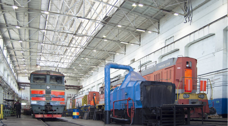 Ремонтное депо ОАО «РЖД»: внутреннее освещение 