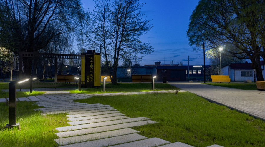 Деревня Заклинье: освещение парковой зоны отдыха  