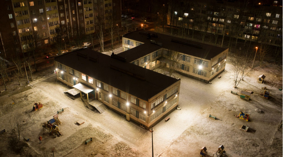 Детский сад: модернизация внутреннего и наружного освещения  