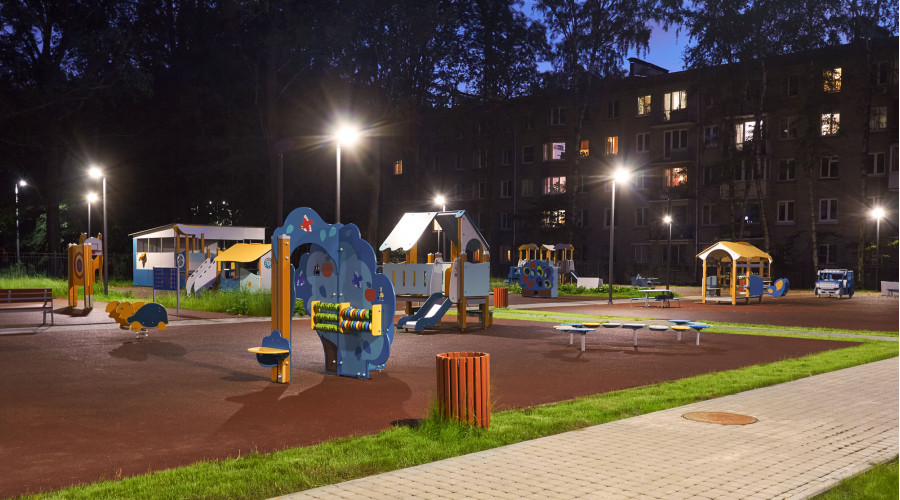 ГБДОУ детский сад № 116: уличное освещение территории