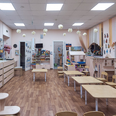 Детский сад: замена внутреннего освещения  