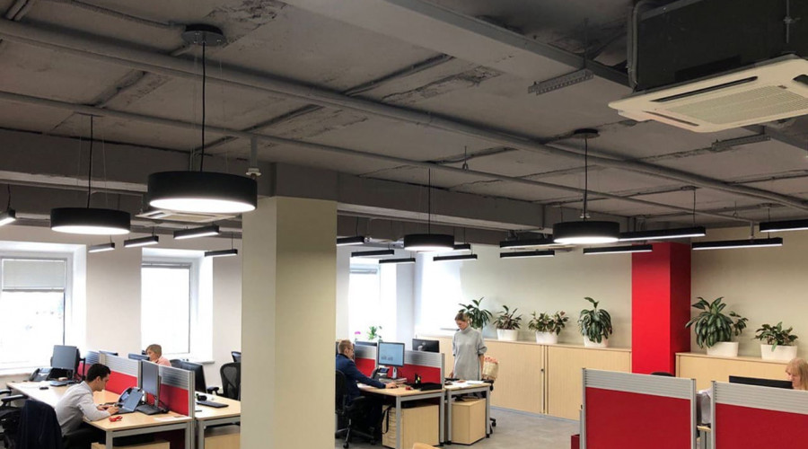 Офис: современное дизайнерское освещение 