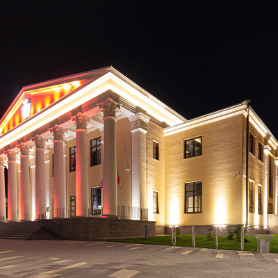 Освещение Дворца культуры железнодорожников