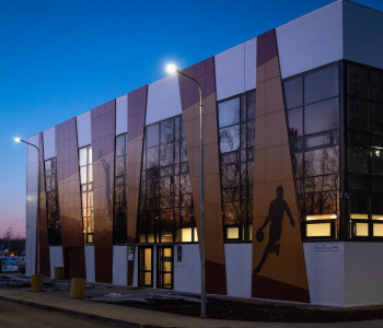 Физкультурно-оздоровительный комплекс «Озерки»: наружное и внутреннее освещение