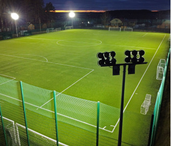 Футбольное поле в г. Курск: модернизация системы освещения