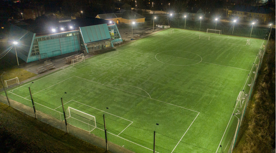 Футбольное поле в городе Гатчина