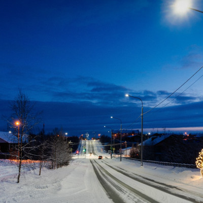 Город Лабытнанги: замена уличного освещения