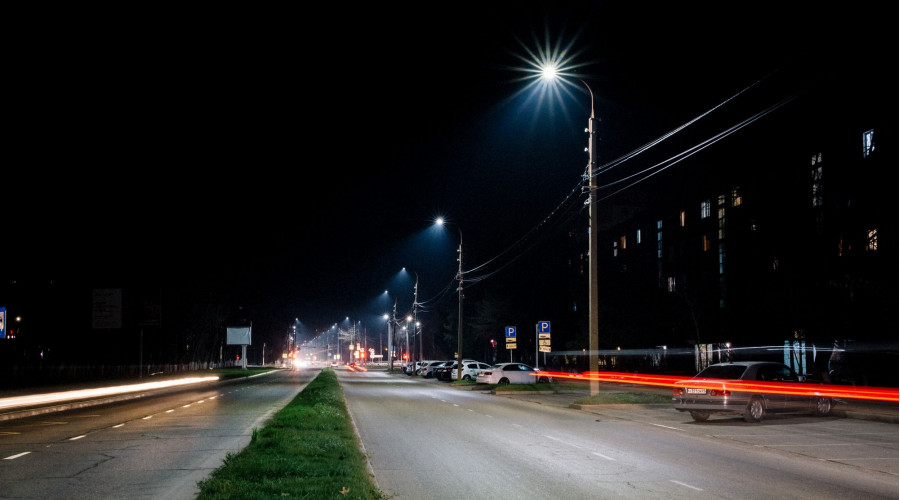 Город Майкоп: освещение улиц 