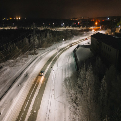 Город Ноябрьск: уличное освещение