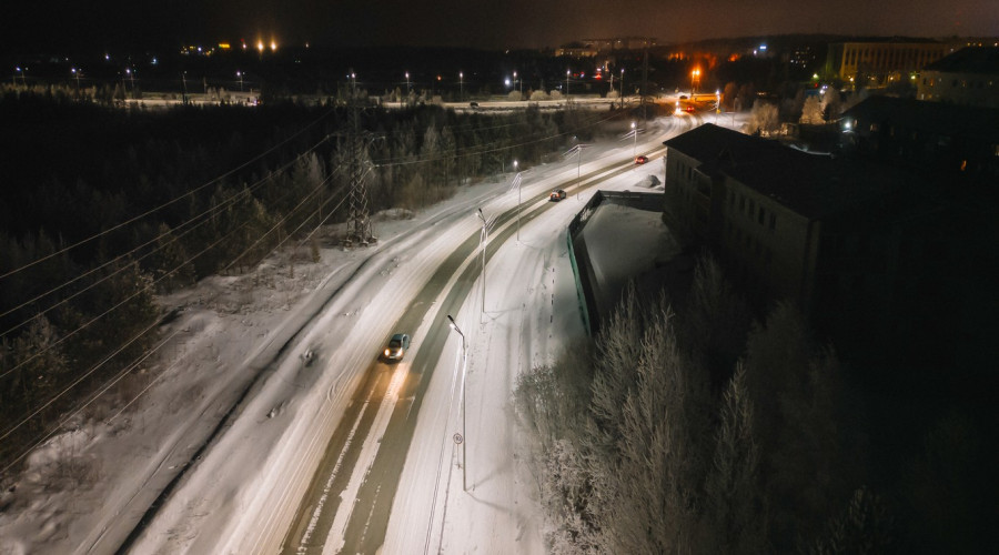 Город Ноябрьск: уличное освещение