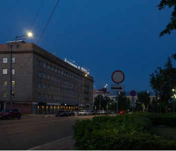 Город Орёл: освещение участка дороги 