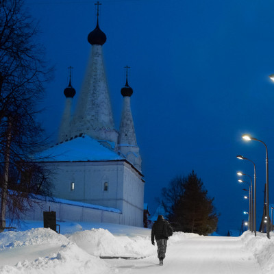 Город Углич: уличное освещение
