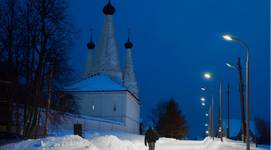 Город Углич: уличное освещение