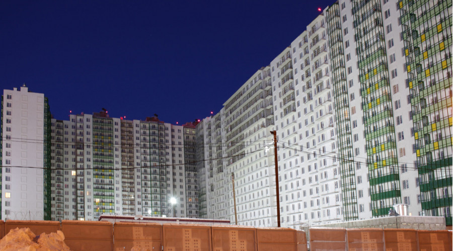 Строительная площадка ЖК «GreenЛандия-2»