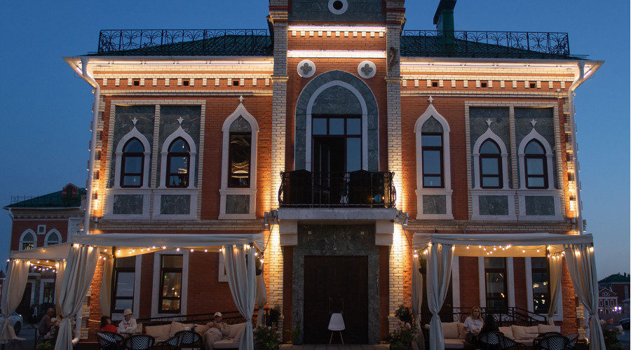 Архитектурная подсветка здания в Йошкар-Оле