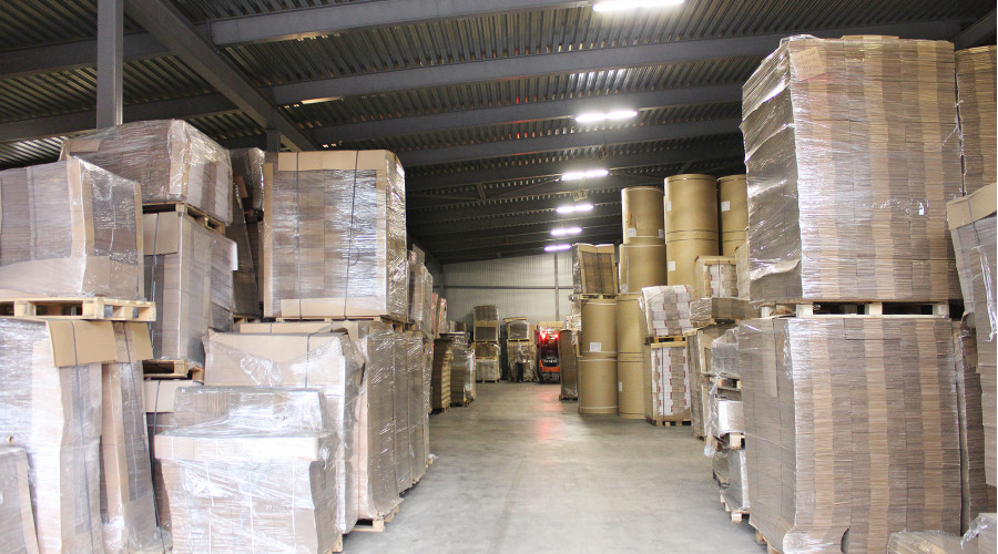 Склад картонной упаковки