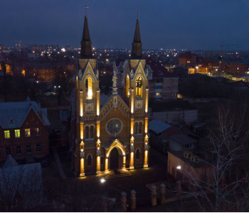 Католическая церковь: разработка концепции освещения фасада