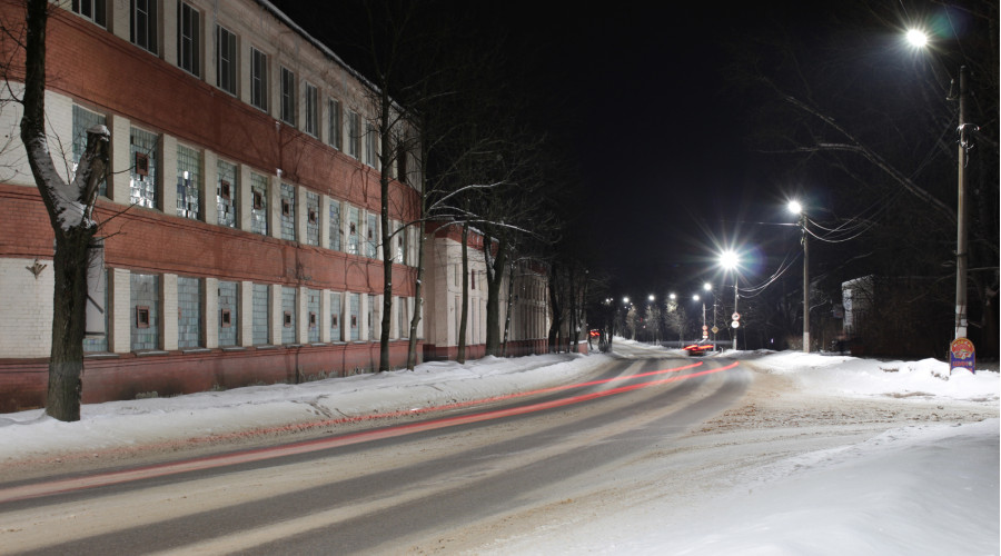 Уличное освещение в г. Луга