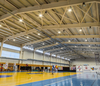 МБУ «Стрелец»: освещение зала стрельбы из лука