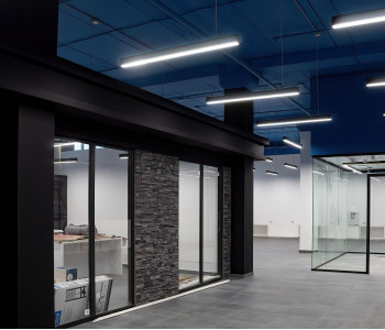 Офис «Водокомфорт»: дизайнерское освещение помещений  