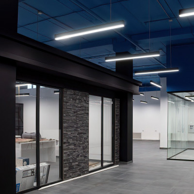 Офис «Водокомфорт»: дизайнерское освещение помещений  