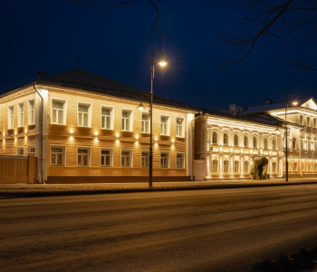 Объект культурного наследия регионального значения «Дом жилой»: архитектурно-художественная подсветка