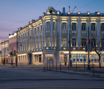 Комплекс зданий начала XX века: архитектурно-художественная подсветка