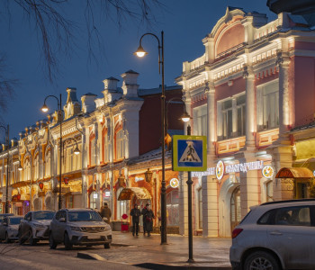 Комплекс зданий начала XX века: архитектурное освещение