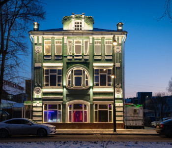 Объект культурного наследия регионального значения «Торговый дом»: архитектурно-художественная подсветка