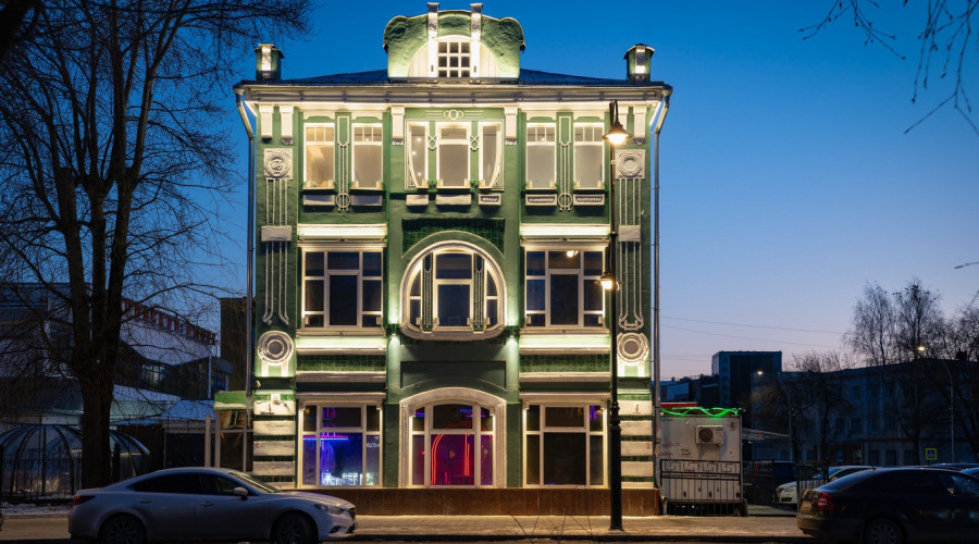 Объект культурного наследия регионального значения «Торговый дом»: архитектурно-художественная подсветка